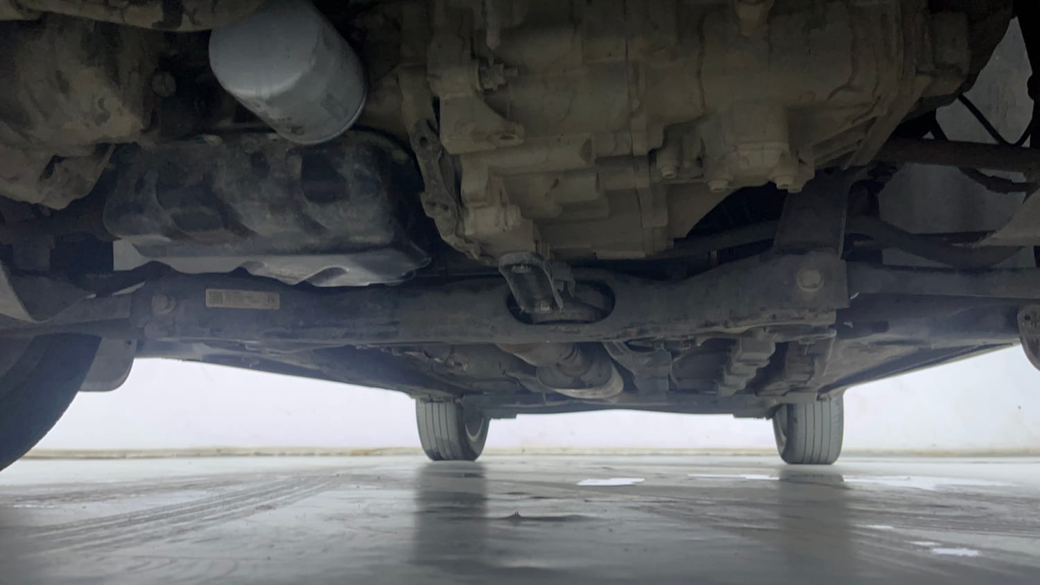 Used 2023 Skoda Kushaq Ambition 1.0L TSI MT Petrol Manual extra FRONT LEFT UNDERBODY VIEW