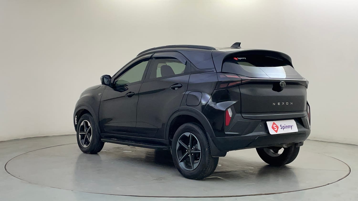 Used 2025 Tata Nexon Creative Plus (S) 1.2 6AMT Dark Edition Petrol Automatic exterior LEFT REAR CORNER VIEW
