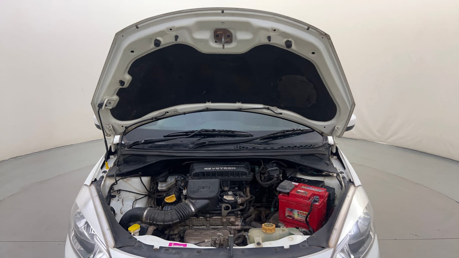 Used 2016 Tata Tiago Revotron XT Petrol Manual engine ENGINE & BONNET OPEN FRONT VIEW