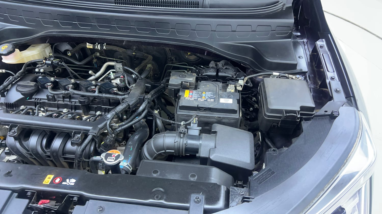 Used 2024 Kia Sonet HTK (O) 1.2 Petrol MT Petrol Manual engine ENGINE LEFT SIDE VIEW