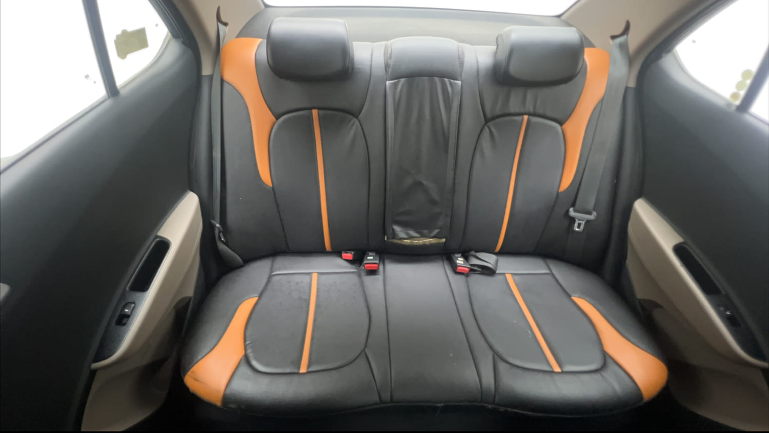 Used 2014 Hyundai Xcent S 1.2 Petrol Manual interior REAR SEAT CONDITION VIEW