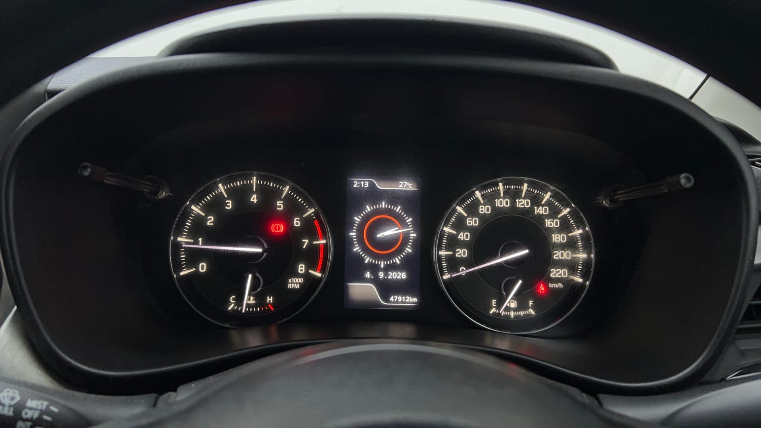 Used 2022 Maruti Suzuki Baleno Zeta MT Petrol Manual interior CLUSTERMETER VIEW