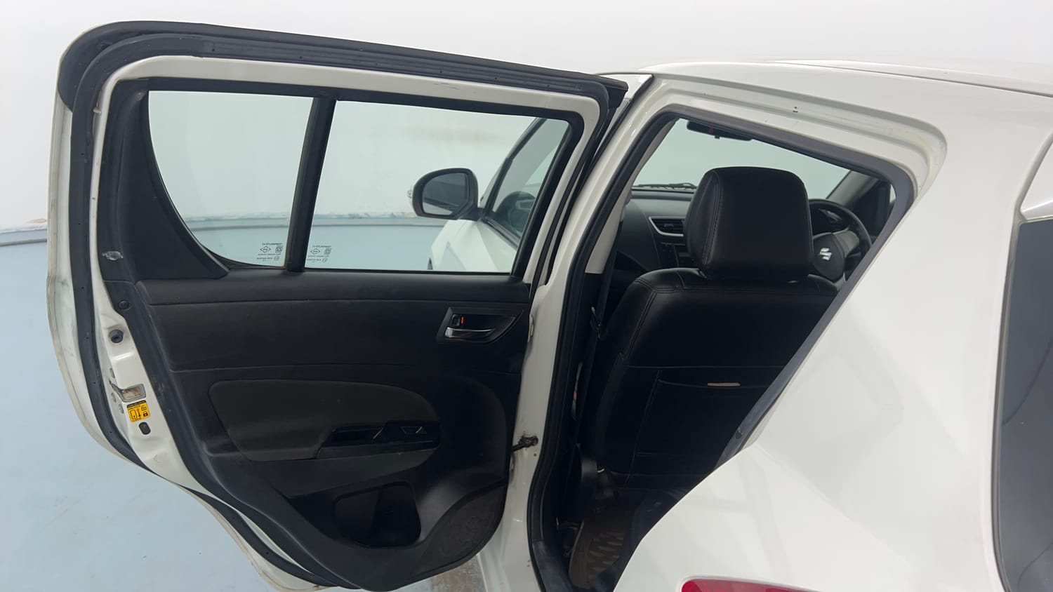 Used 2013 Maruti Suzuki Swift VXi Petrol Manual interior LEFT REAR DOOR OPEN VIEW