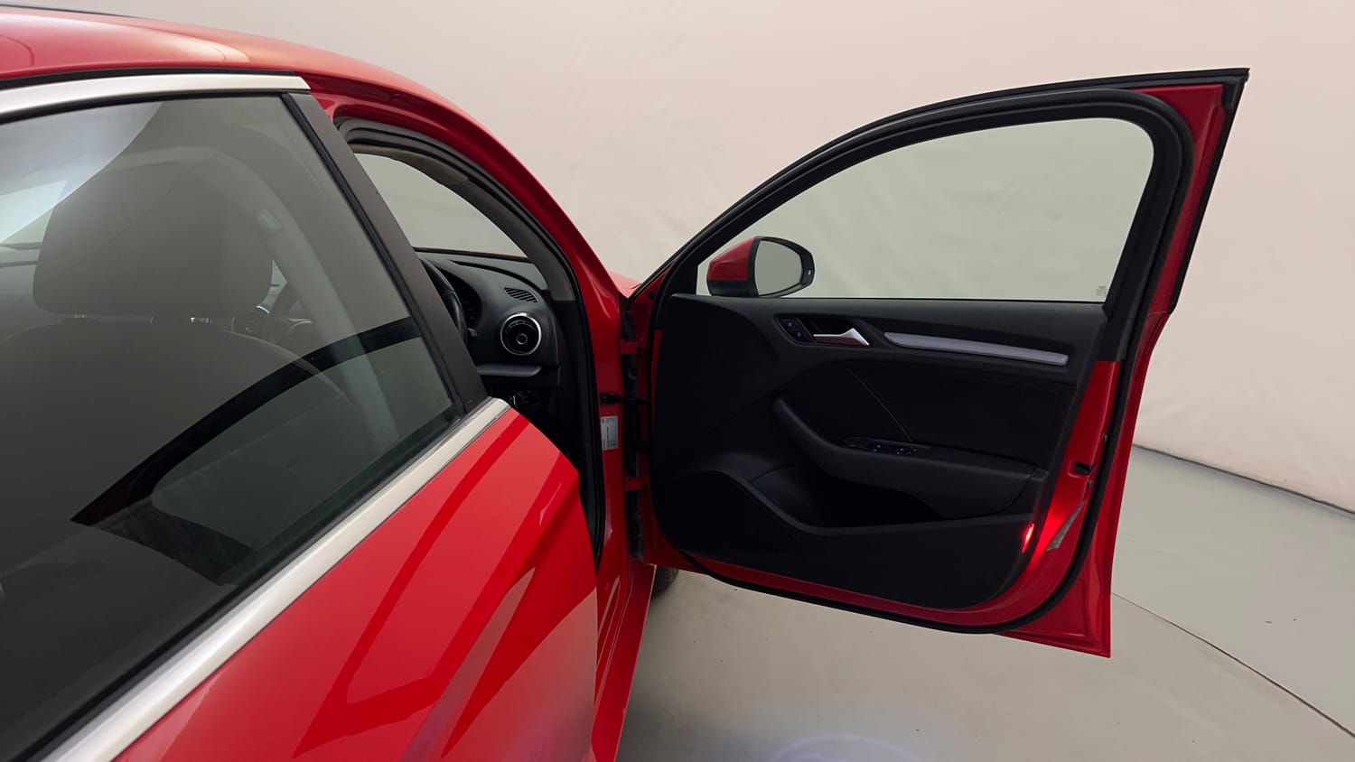 Used 2015 Audi A3 35 TDI Premium Plus + Sunroof Diesel Automatic interior RIGHT FRONT DOOR OPEN VIEW