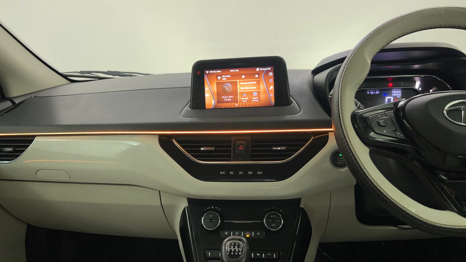 Used 2021 Tata Nexon XZ Plus (O) Petrol Manual interior MUSIC SYSTEM & AC CONTROL VIEW