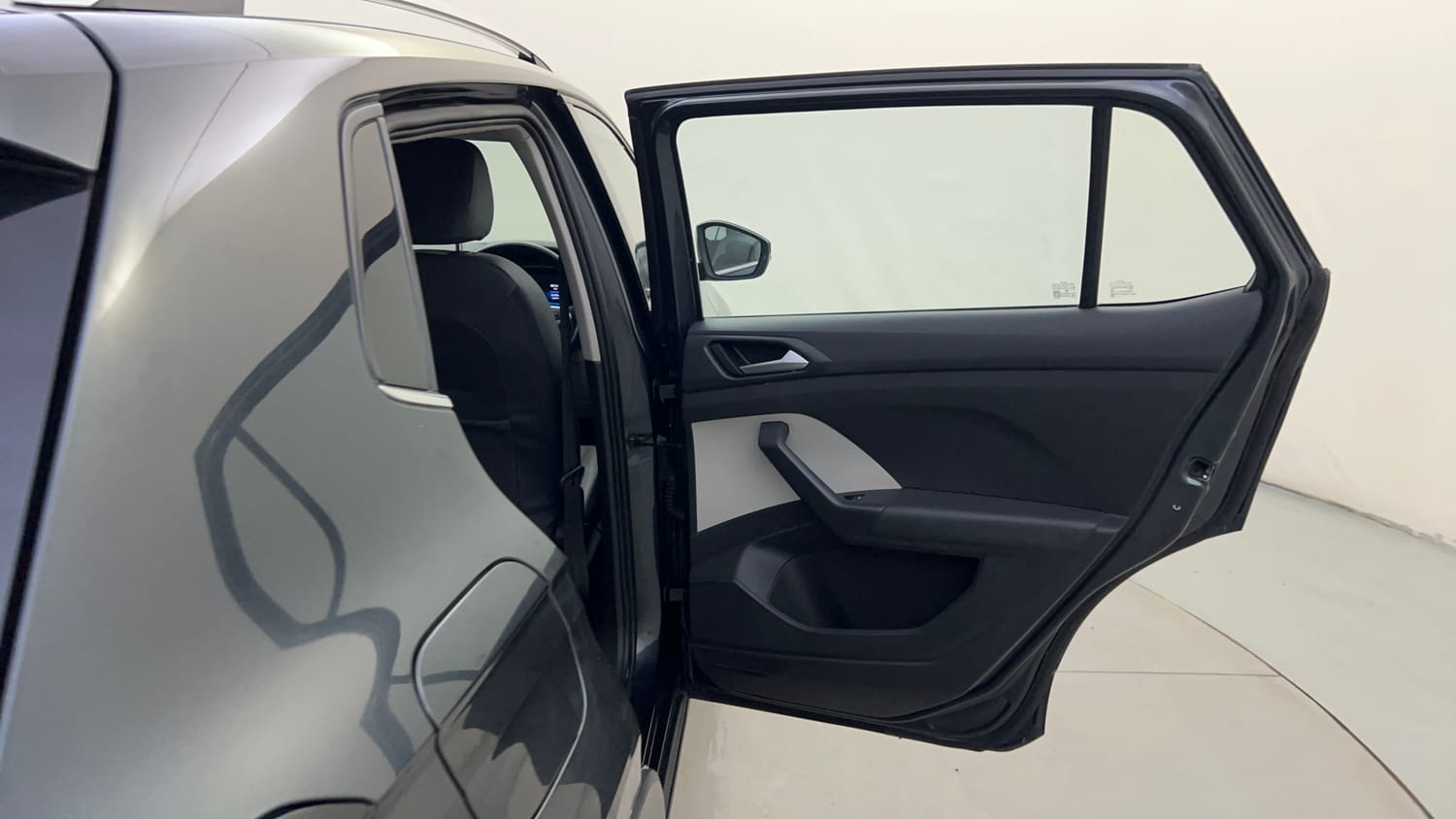 Used 2022 Volkswagen Taigun Topline 1.0 TSI MT Petrol Manual interior RIGHT REAR DOOR OPEN VIEW