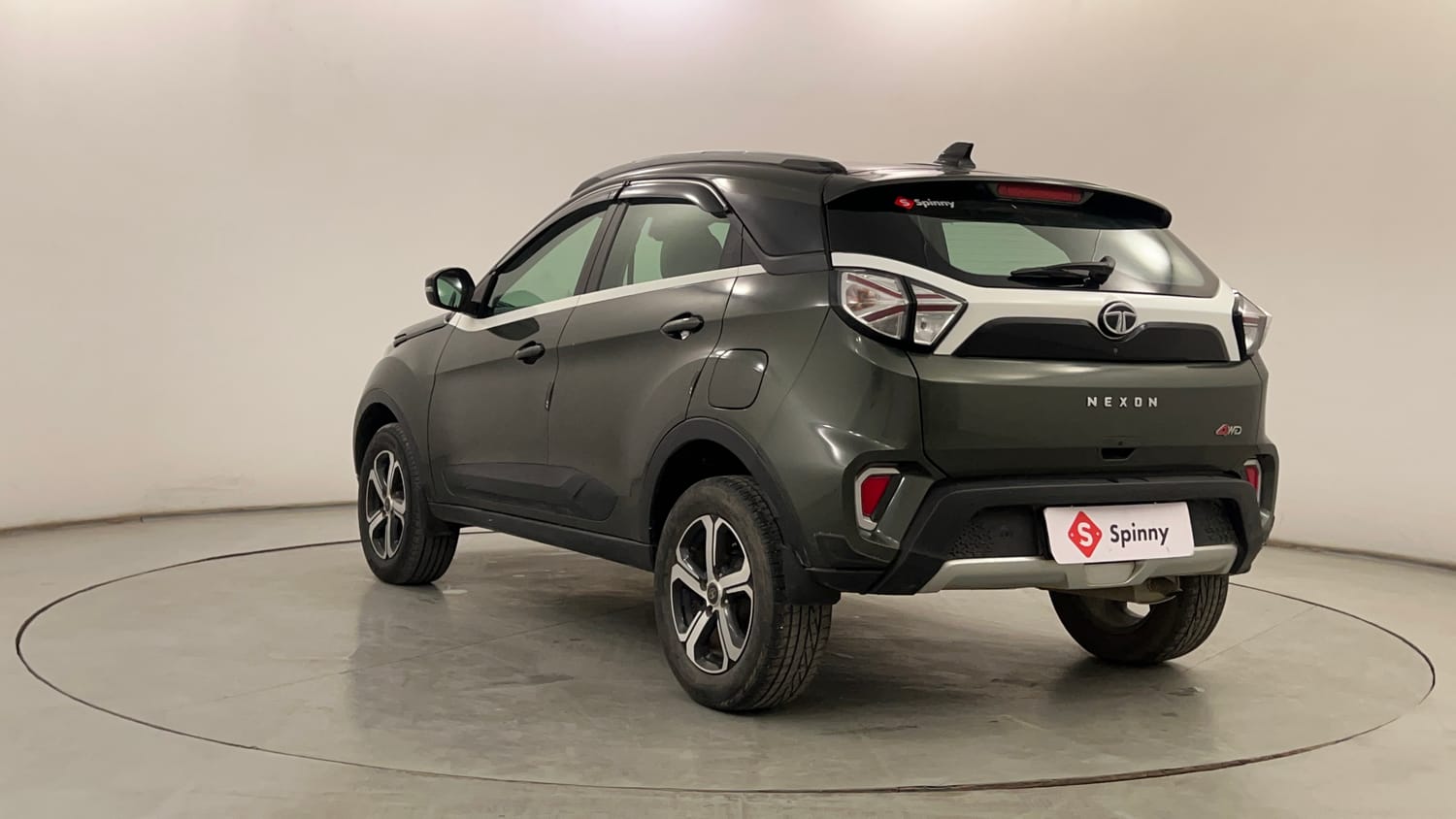 Used 2021 Tata Nexon XZ Plus (O) Petrol Manual exterior LEFT REAR CORNER VIEW