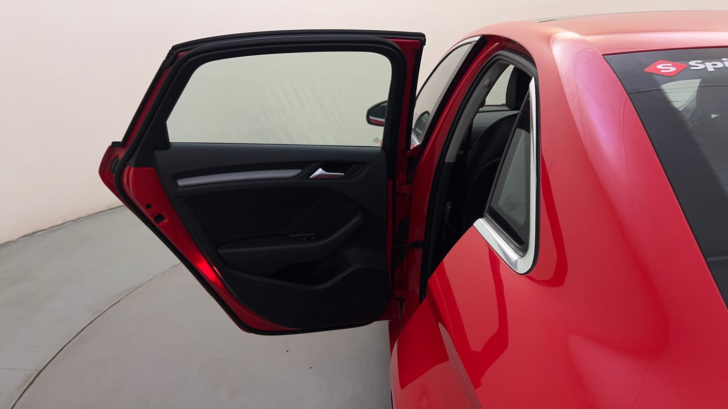 Used 2015 Audi A3 35 TDI Premium Plus + Sunroof Diesel Automatic interior LEFT REAR DOOR OPEN VIEW