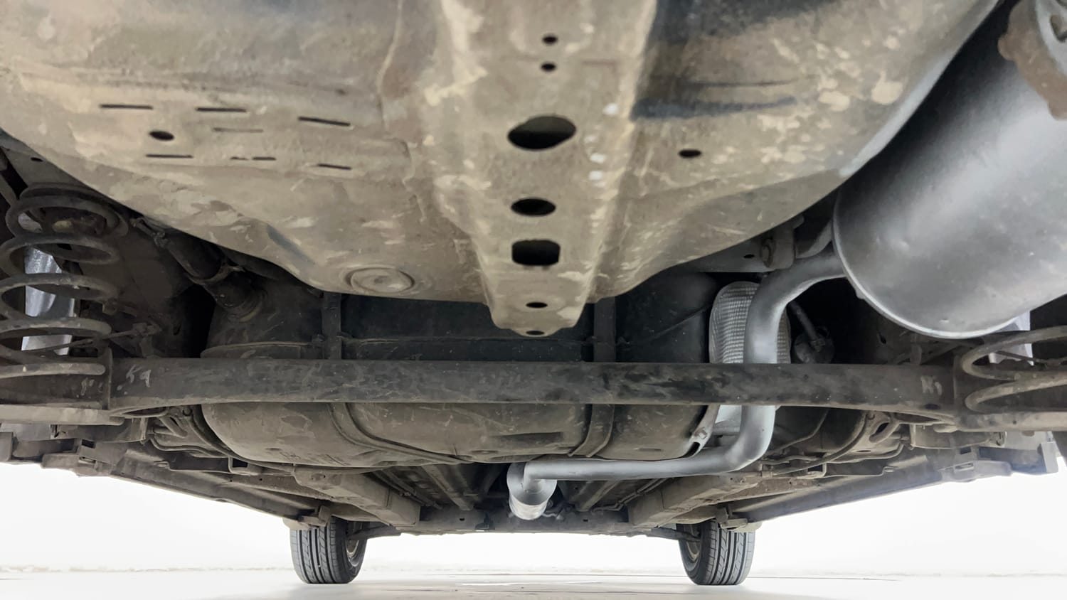 Used 2012 Maruti Suzuki Swift Dzire ZXI Petrol Manual extra REAR UNDERBODY VIEW (TAKEN FROM REAR)