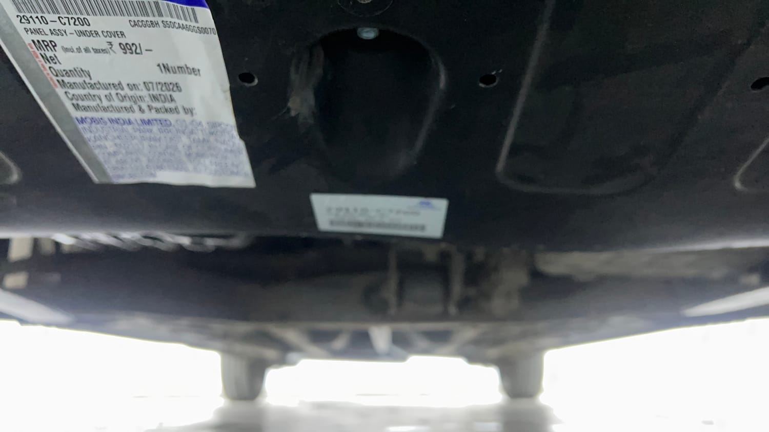 Used 2018 Hyundai Elite i20 Asta 1.2 AT Petrol Automatic extra FRONT LEFT UNDERBODY VIEW