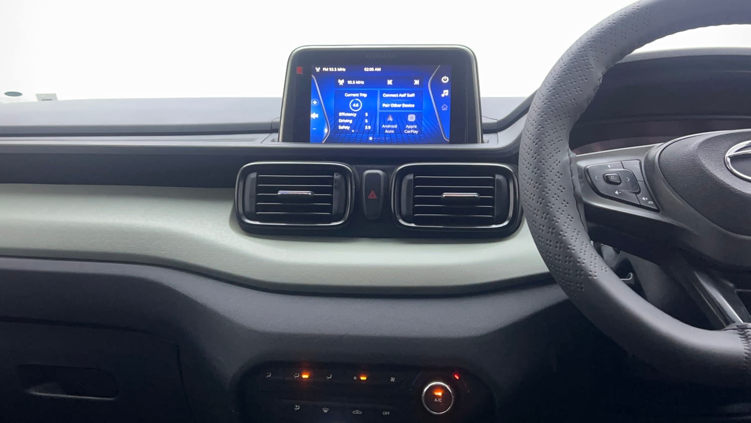 Used 2022 Tata Punch Adventure MT Petrol Manual interior MUSIC SYSTEM & AC CONTROL VIEW