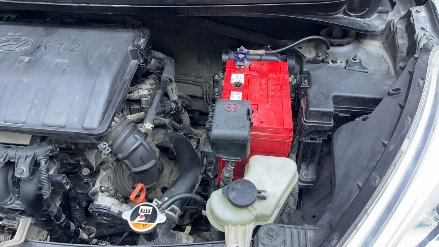 Used 2016 Hyundai Grand i10 Asta AT 1.2 Kappa VTVT Petrol Automatic engine ENGINE LEFT SIDE VIEW