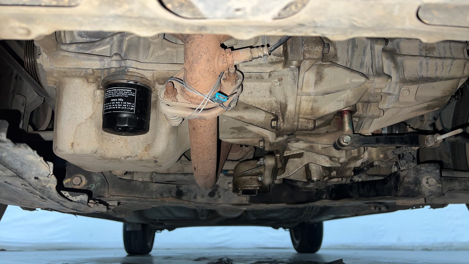 Used 2021 Maruti Suzuki Baleno Zeta Petrol Manual extra FRONT LEFT UNDERBODY VIEW