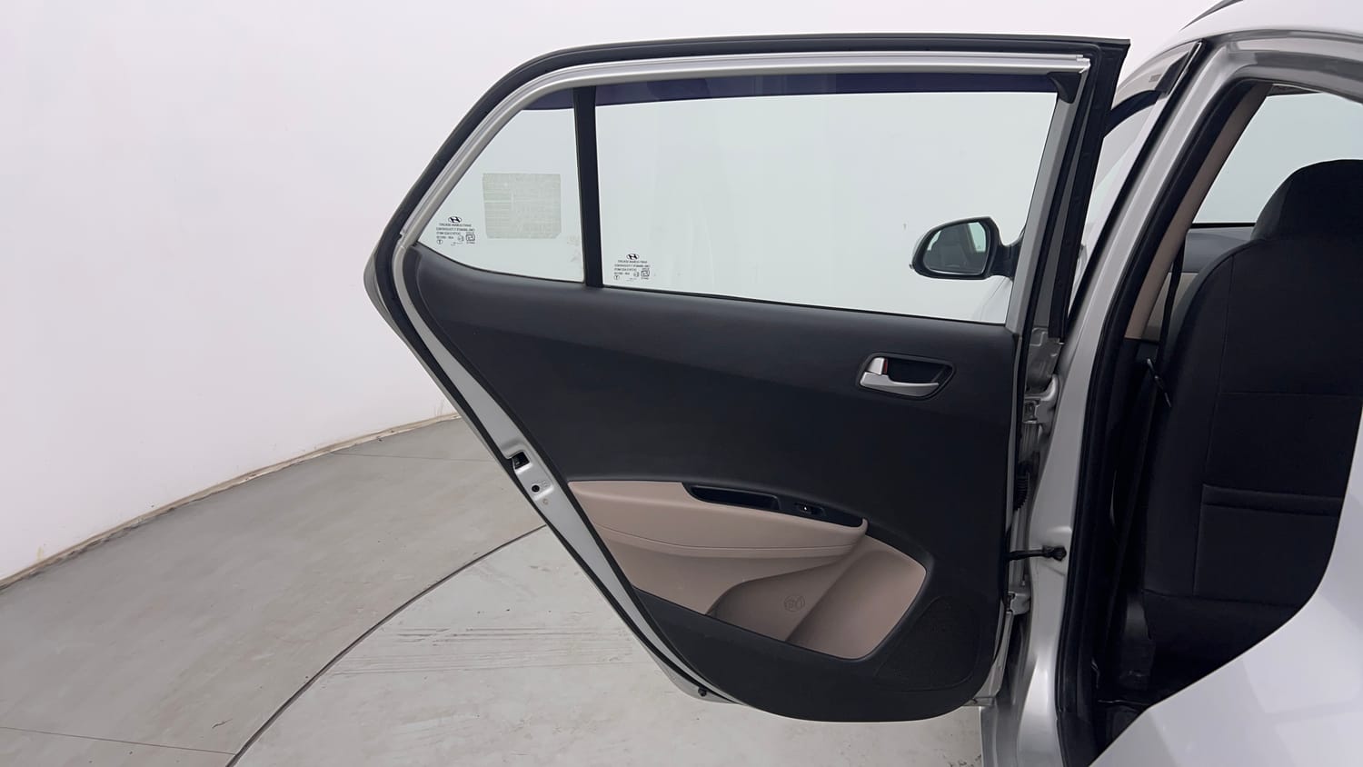 Used 2018 Hyundai Grand i10 Sportz 1.2 Kappa VTVT Petrol Manual interior LEFT REAR DOOR OPEN VIEW