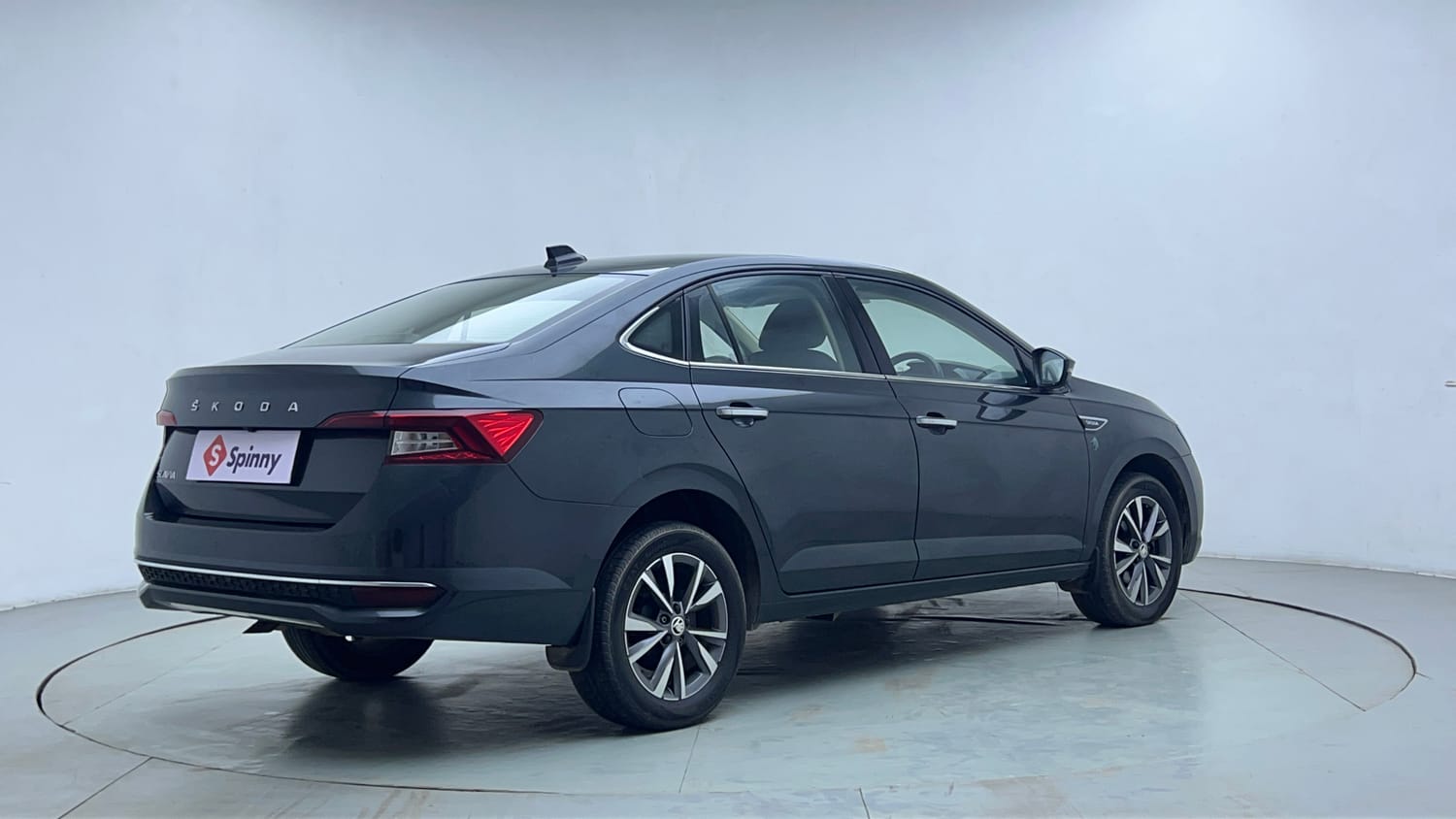 Used 2022 Skoda Slavia Style 1.0L TSI MT Petrol Manual exterior RIGHT REAR CORNER VIEW