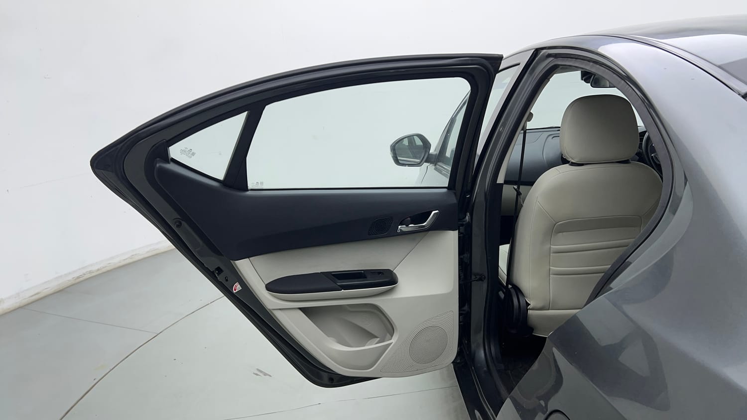Used 2024 Tata Tigor XZA Plus iCNG Cng Automatic interior LEFT REAR DOOR OPEN VIEW