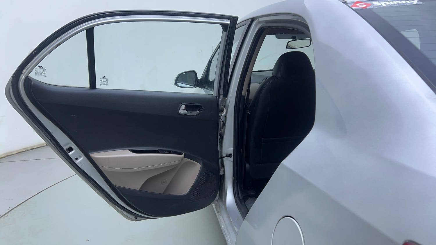 Used 2015 Hyundai Xcent S 1.2 (O) Petrol Manual interior LEFT REAR DOOR OPEN VIEW