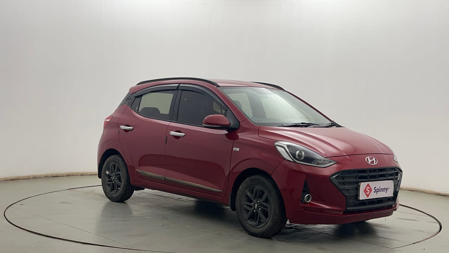 Used 2022 Hyundai Grand i10 Nios Sportz AMT 1.2 Kappa VTVT Petrol Automatic exterior RIGHT FRONT CORNER VIEW