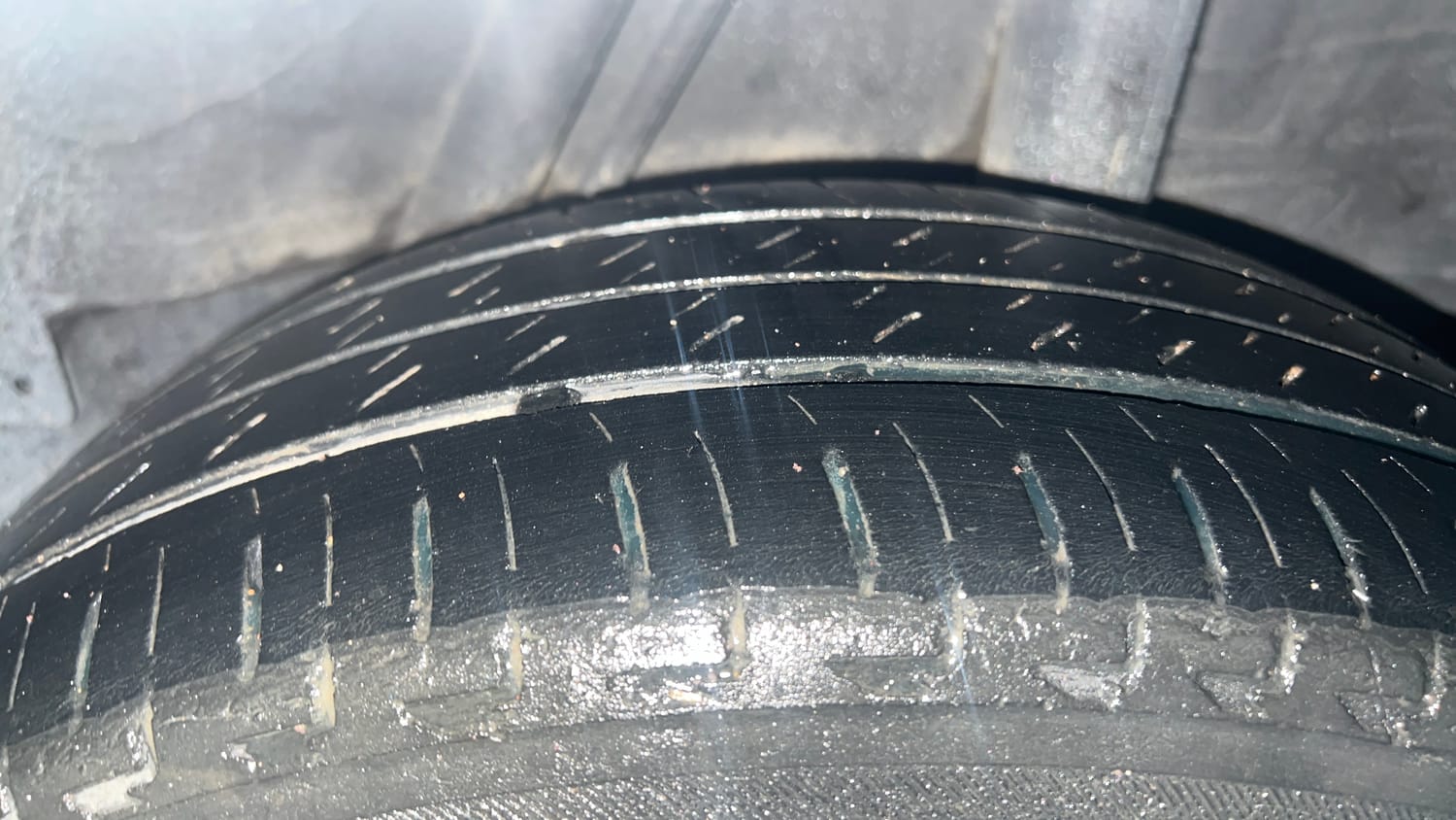 Used 2022 Honda City ZX Petrol Petrol Manual tyres LEFT REAR TYRE TREAD VIEW