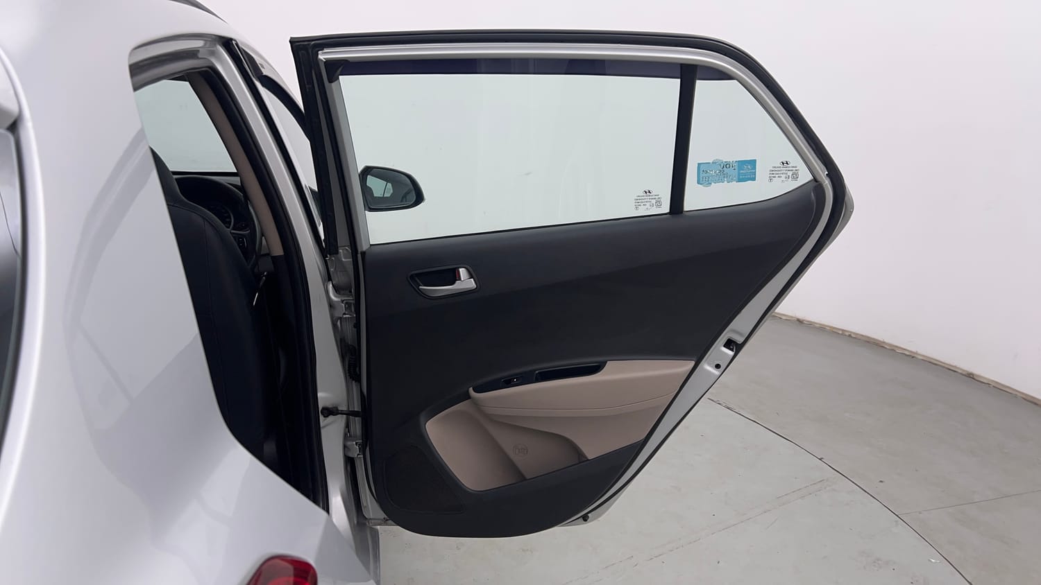 Used 2018 Hyundai Grand i10 Sportz 1.2 Kappa VTVT Petrol Manual interior RIGHT REAR DOOR OPEN VIEW