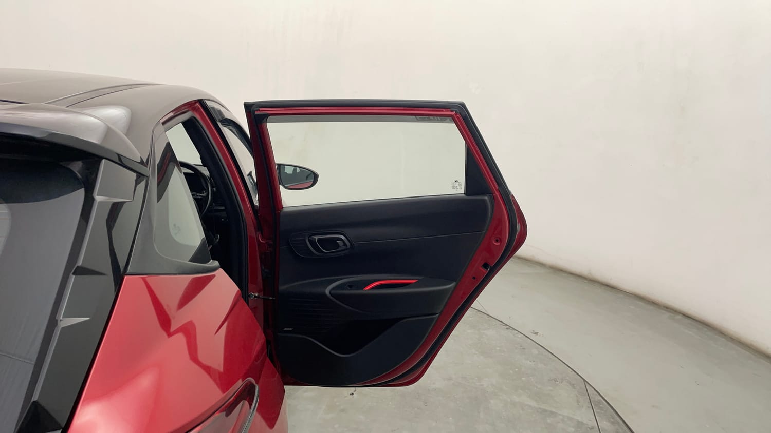 Used 2022 Hyundai i20 N Line N8 1.0 Turbo DCT Dual Tone Petrol Automatic interior RIGHT REAR DOOR OPEN VIEW