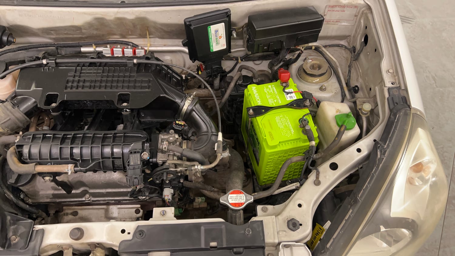 Used 2014 Maruti Suzuki Alto 800 LXI CNG (outside fitted) Cng Manual engine ENGINE LEFT SIDE VIEW