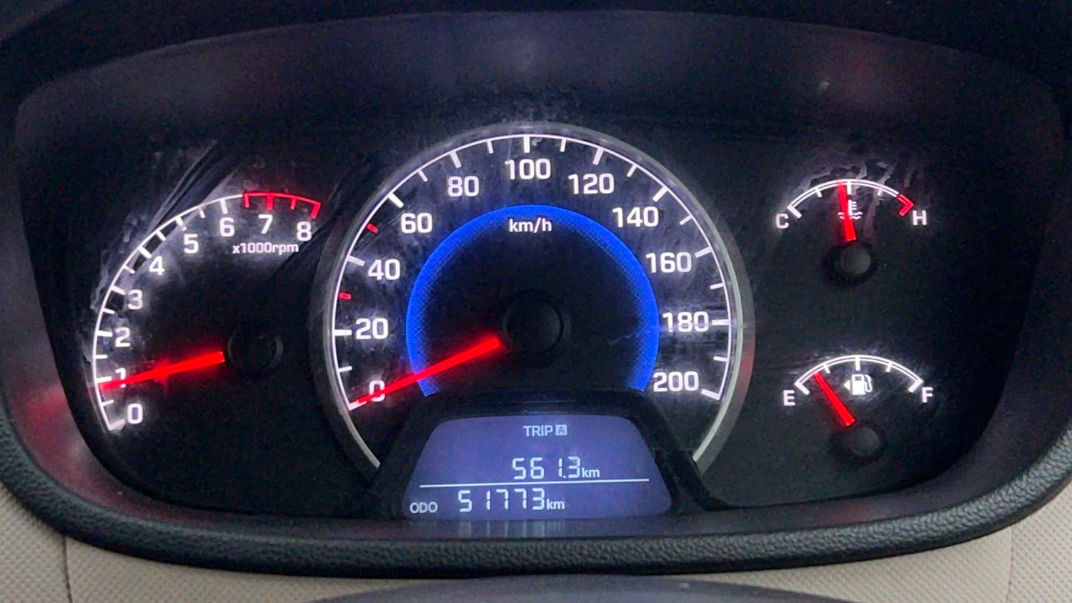 Used 2018 Hyundai Grand i10 Sportz 1.2 Kappa VTVT Petrol Manual interior CLUSTERMETER VIEW