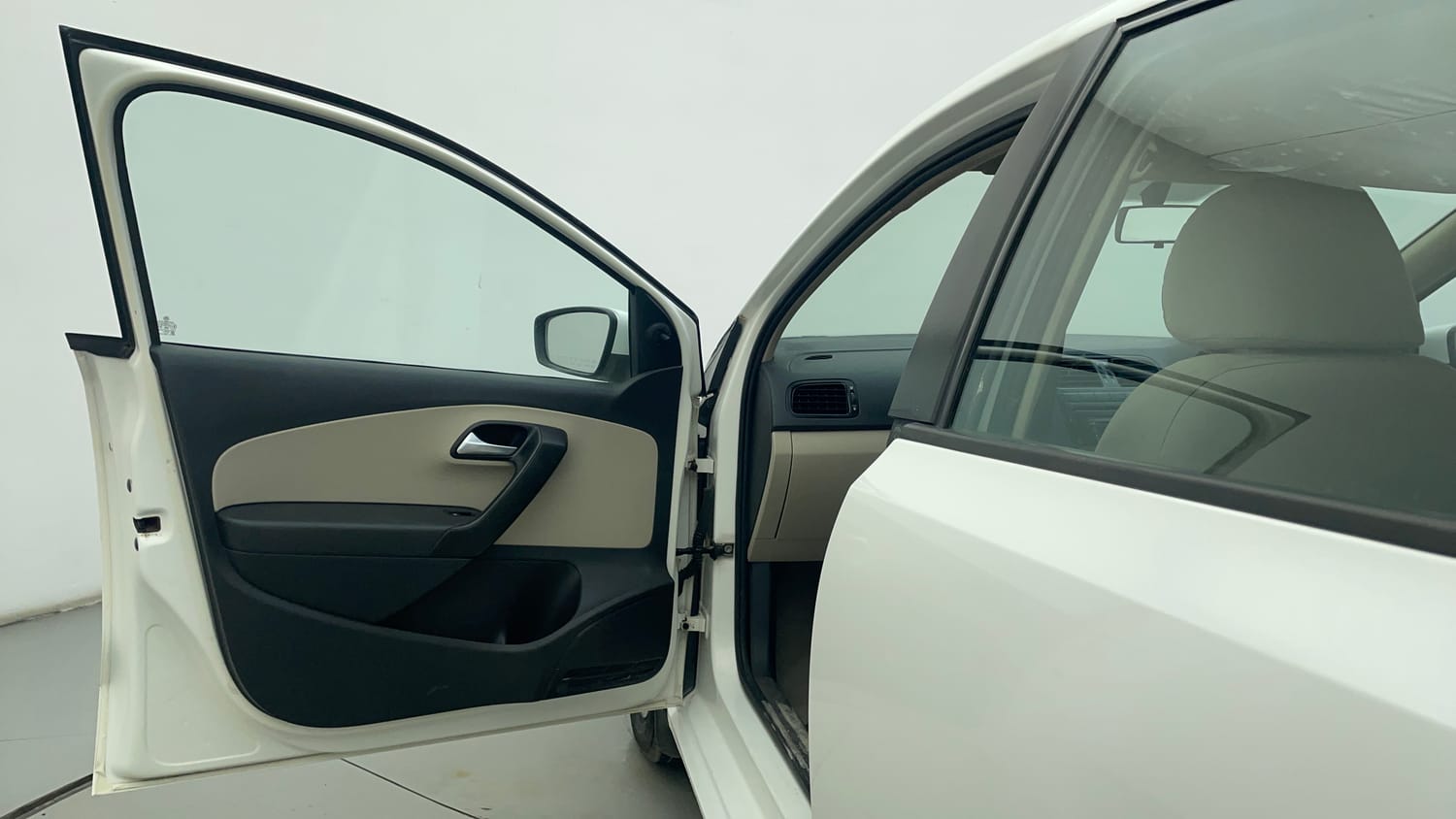 Used 2013 Volkswagen Polo Trendline 1.2L (P) Petrol Manual interior LEFT FRONT DOOR OPEN VIEW