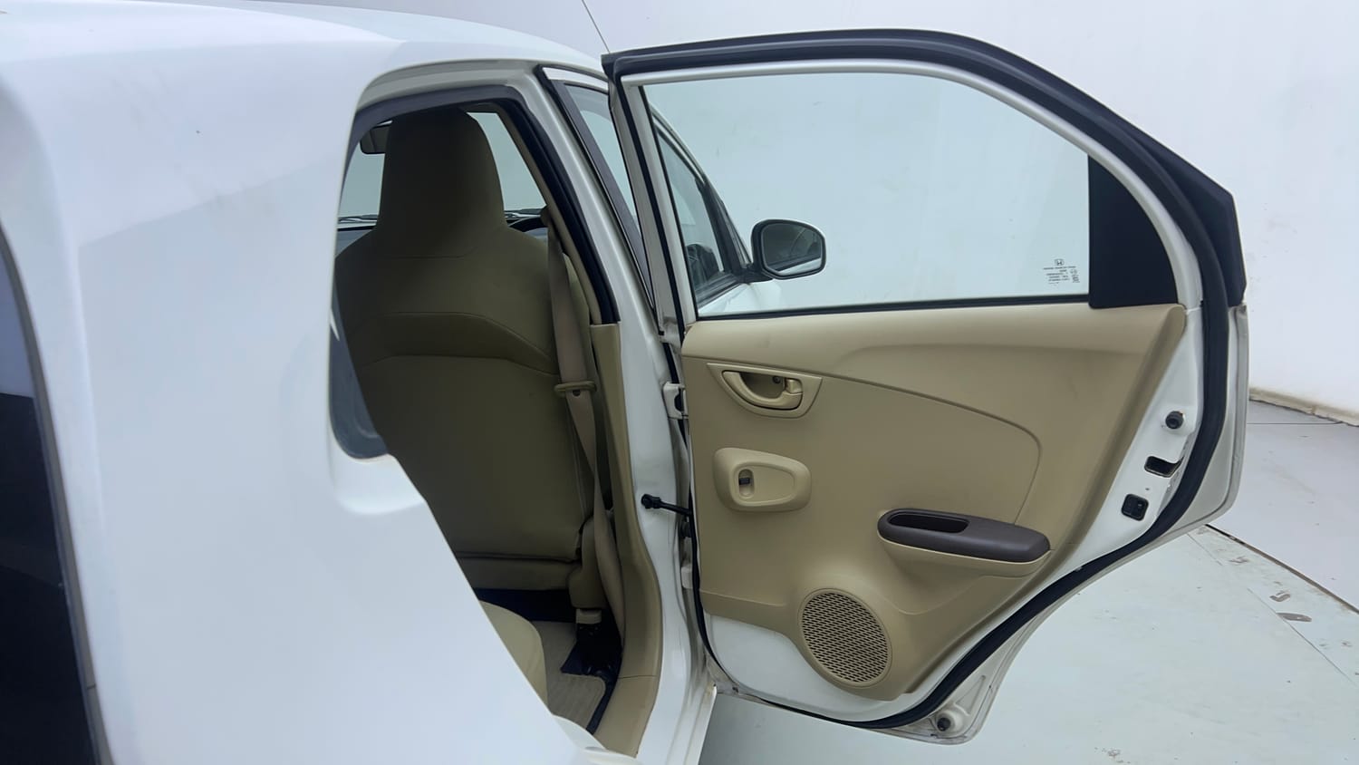 Used 2013 Honda Brio S MT Petrol Manual interior RIGHT REAR DOOR OPEN VIEW