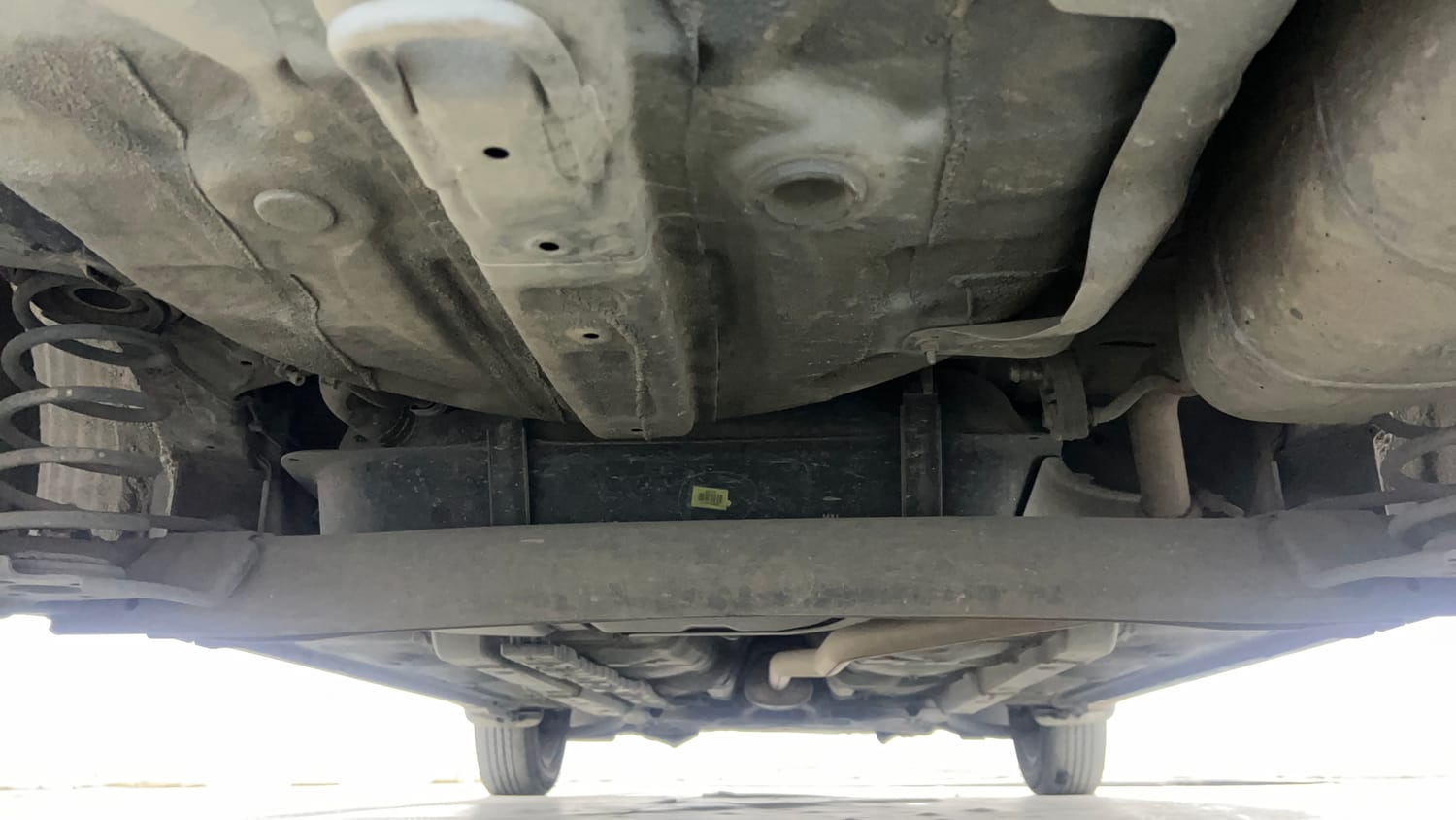 Used 2017 Hyundai Grand i10 Sportz (O) AT 1.2 Kappa VTVT Petrol Automatic extra REAR UNDERBODY VIEW (TAKEN FROM REAR)