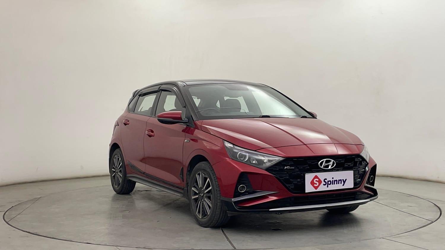Used 2022 Hyundai i20 N Line N8 1.0 Turbo DCT Dual Tone Petrol Automatic exterior RIGHT FRONT CORNER VIEW