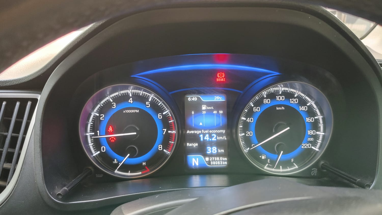 Used 2020 Maruti Suzuki Baleno Alpha Automatic Petrol Automatic interior CLUSTERMETER VIEW