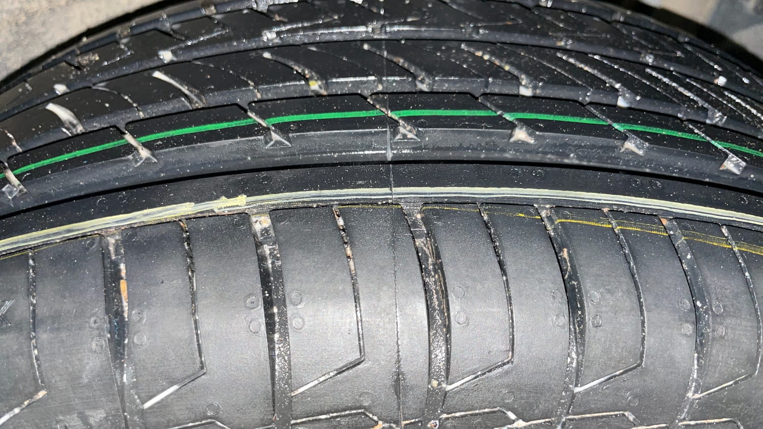 Used 2020 Tata Nexon XM Petrol Manual tyres LEFT REAR TYRE TREAD VIEW