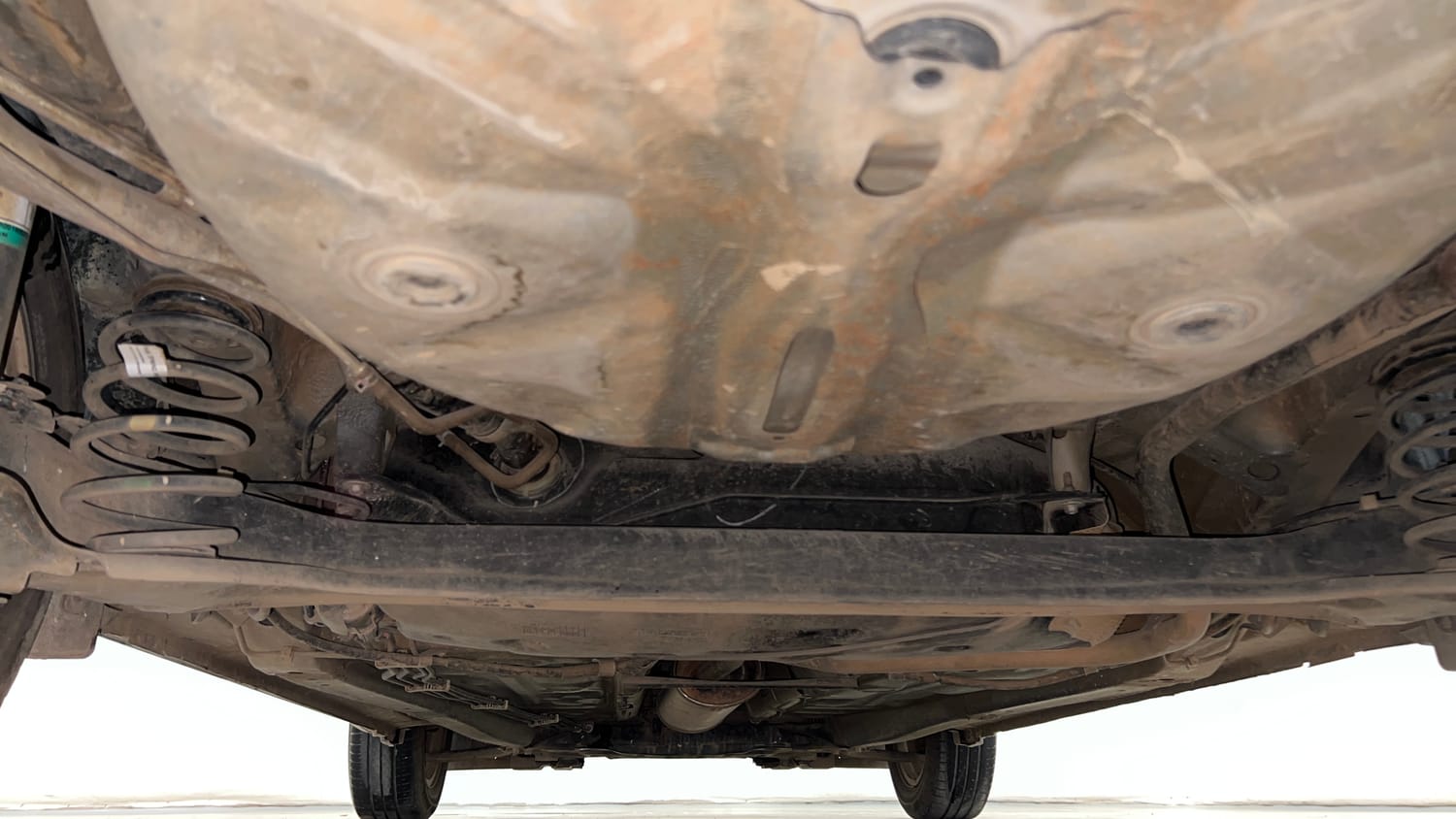 Used 2018 Maruti Suzuki Dzire ZXi Petrol Manual extra REAR UNDERBODY VIEW (TAKEN FROM REAR)