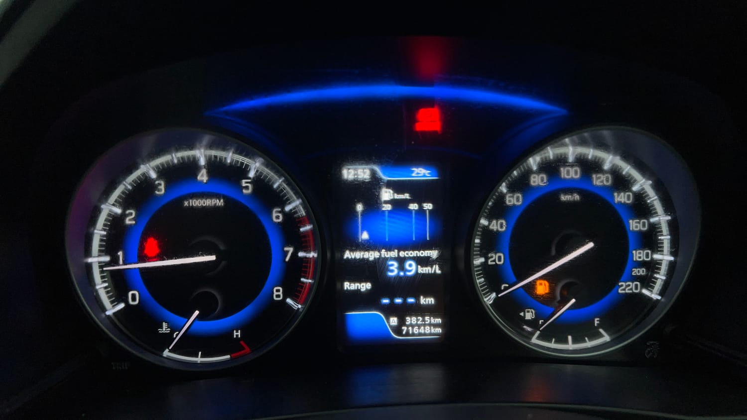Used 2021 Maruti Suzuki Baleno Zeta Petrol Manual interior CLUSTERMETER VIEW