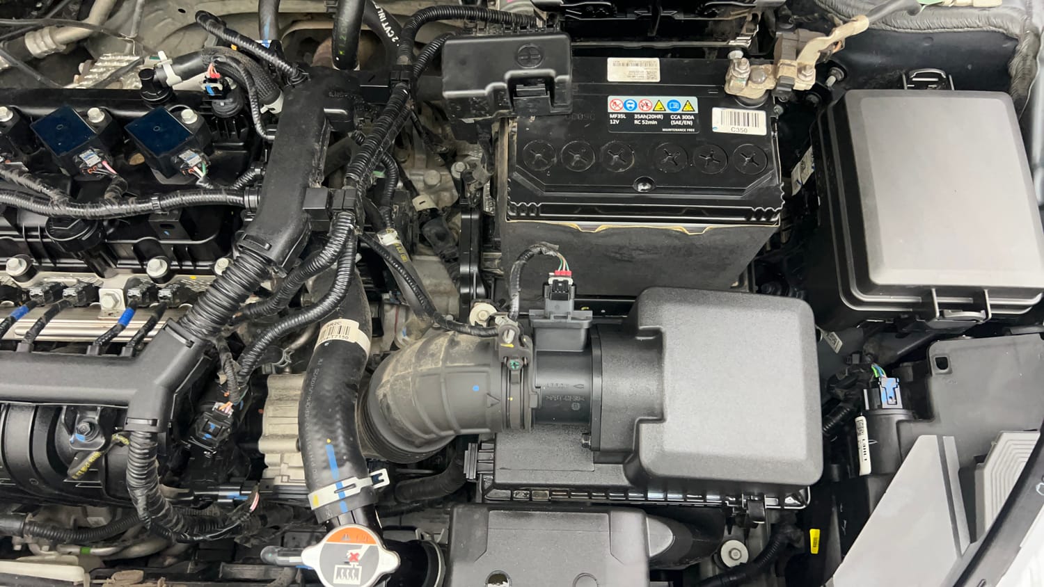Used 2025 Hyundai i20 Sportz (O) 1.2 IVT Petrol Automatic engine ENGINE LEFT SIDE VIEW