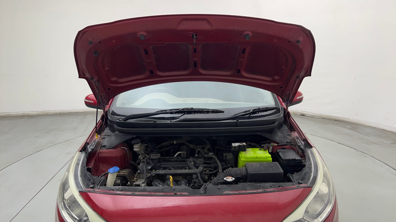 Used 2015 Hyundai Elite i20 Sportz 1.2 Petrol Manual engine ENGINE & BONNET OPEN FRONT VIEW