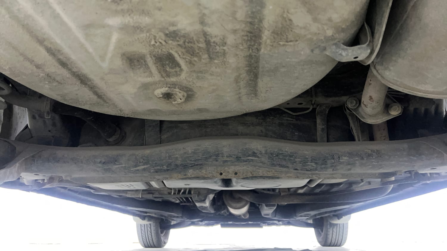 Used 2013 Honda Brio S MT Petrol Manual extra REAR UNDERBODY VIEW (TAKEN FROM REAR)