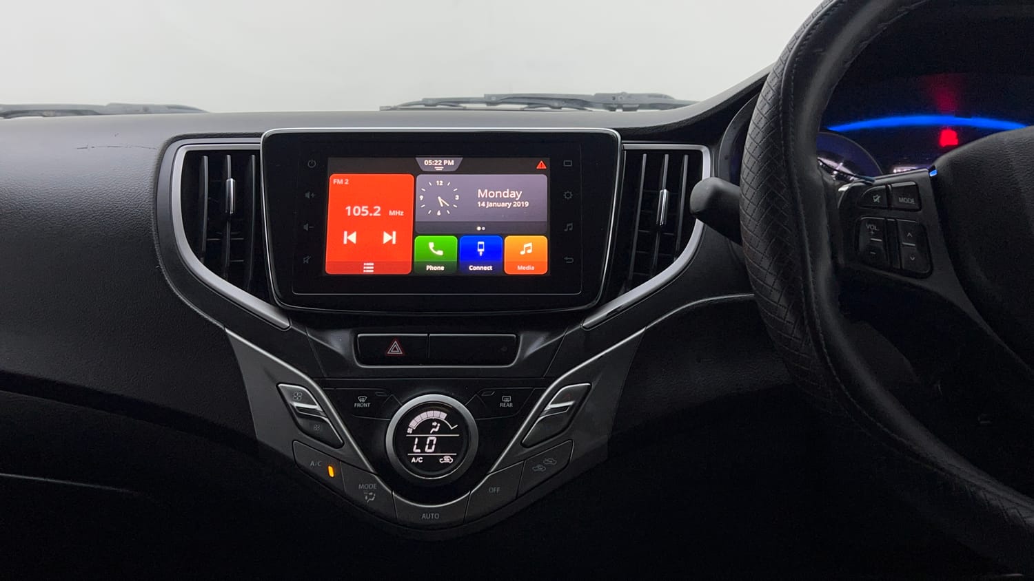 Used 2021 Maruti Suzuki Baleno Zeta Petrol Manual interior MUSIC SYSTEM & AC CONTROL VIEW