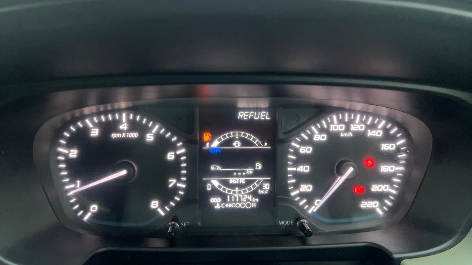 Used 2022 Tata Punch Adventure MT Petrol Manual interior CLUSTERMETER VIEW