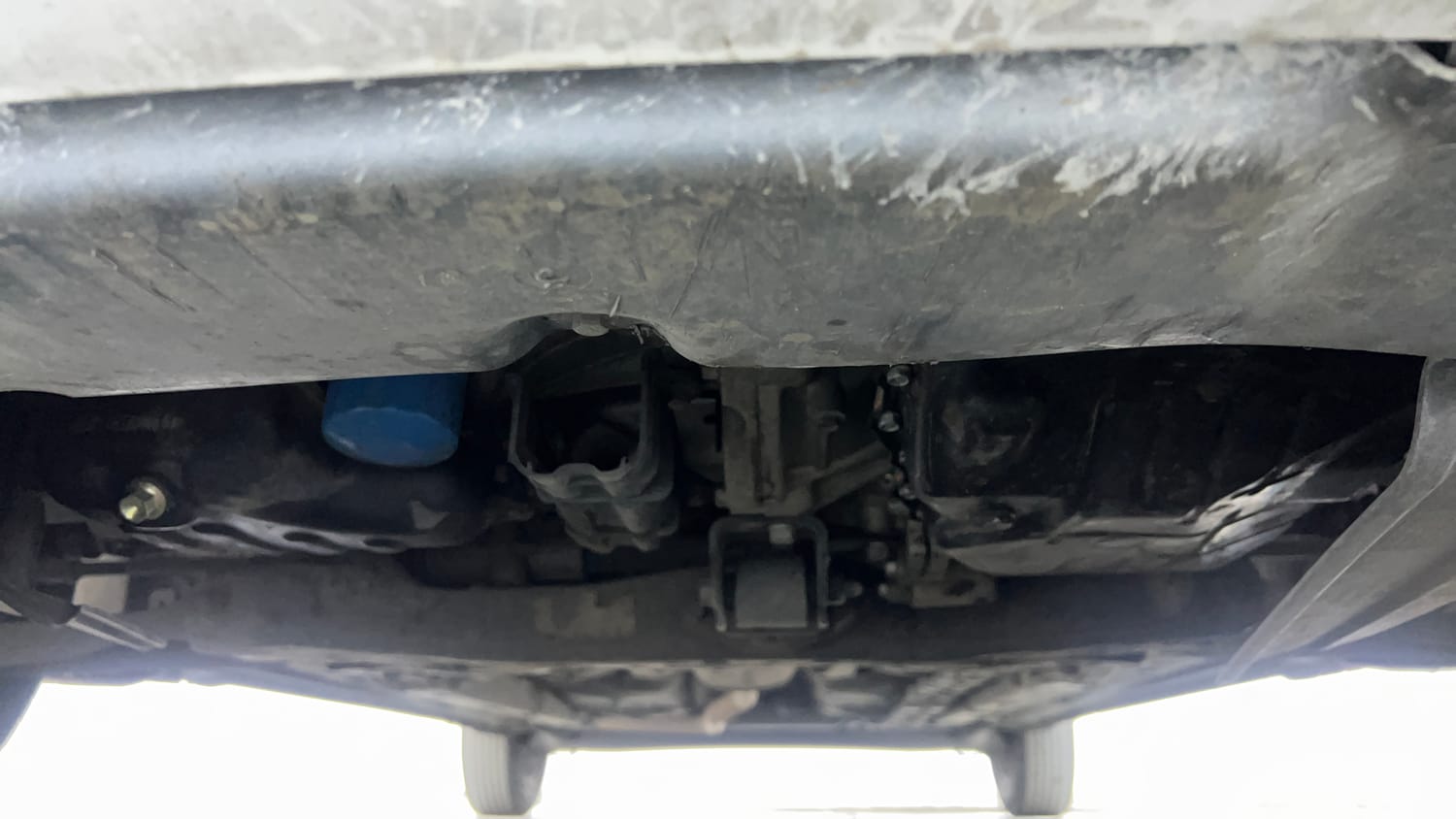 Used 2017 Hyundai Grand i10 Sportz (O) AT 1.2 Kappa VTVT Petrol Automatic extra FRONT LEFT UNDERBODY VIEW