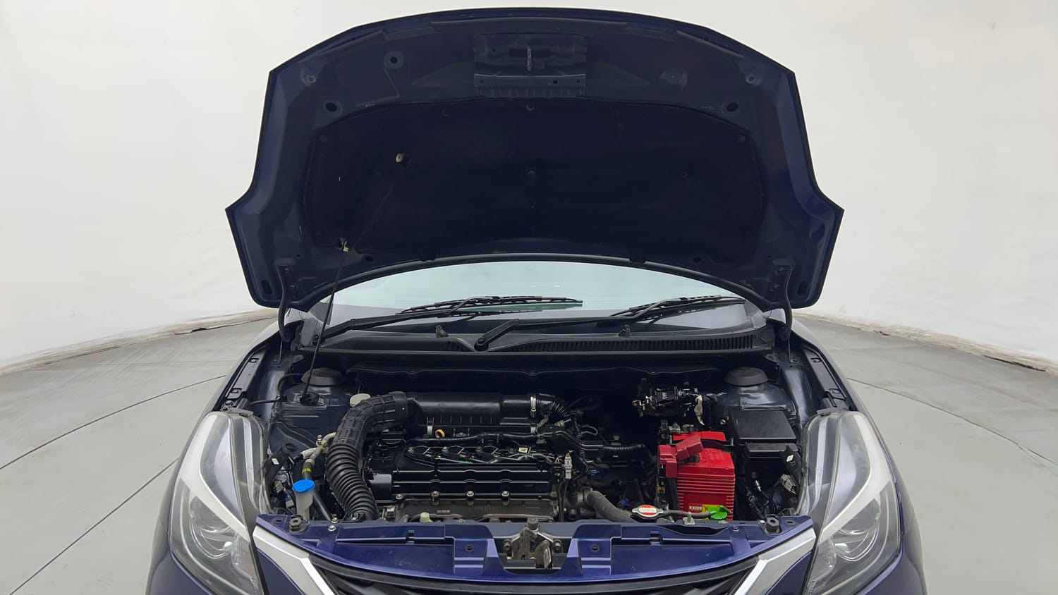 Used 2021 Maruti Suzuki Baleno Zeta Petrol Manual engine ENGINE & BONNET OPEN FRONT VIEW