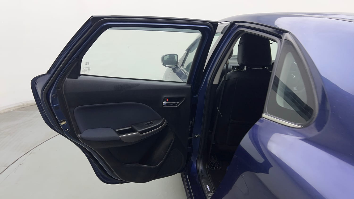 Used 2021 Maruti Suzuki Baleno Zeta Petrol Manual interior LEFT REAR DOOR OPEN VIEW