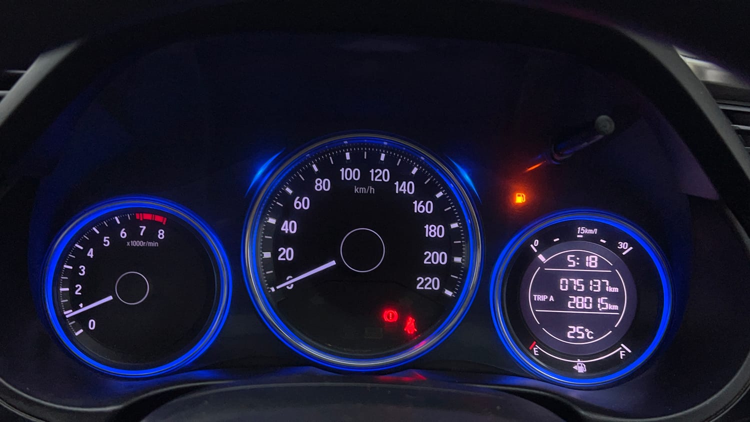 Used 2015 Honda City V Petrol Manual interior CLUSTERMETER VIEW
