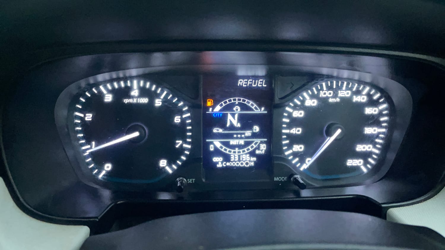 Used 2023 Tata Punch Accomplished AMT Petrol Automatic interior CLUSTERMETER VIEW