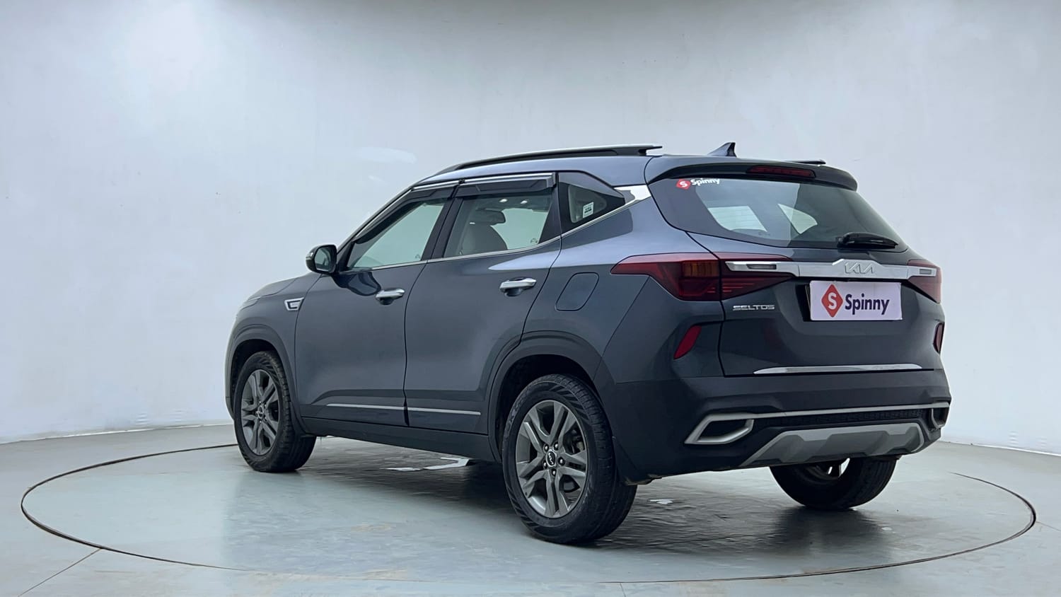 Used 2022 kia Seltos HTX 1.5 IVT Petrol Automatic exterior LEFT REAR CORNER VIEW