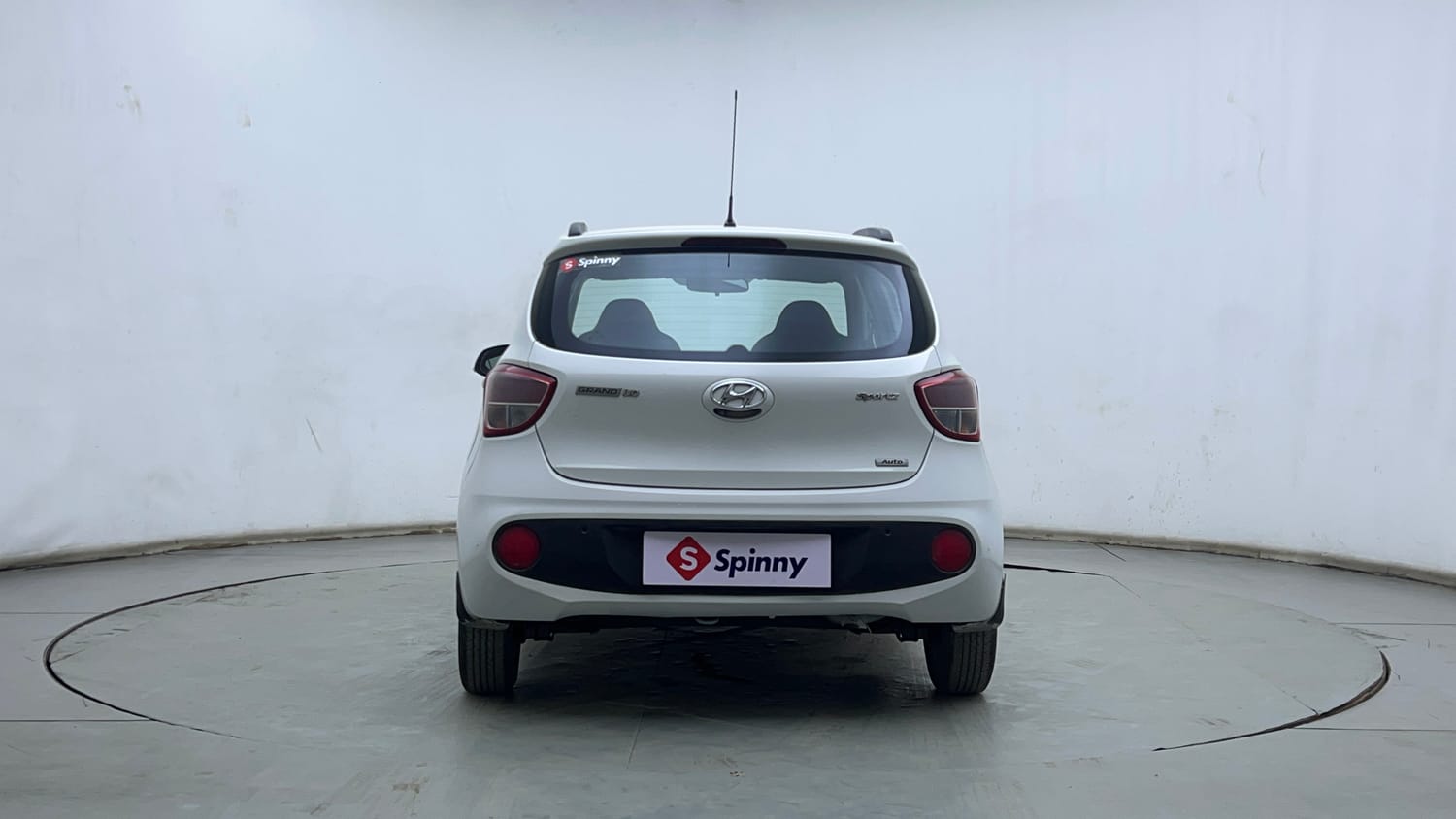 Used 2017 Hyundai Grand i10 Sportz (O) AT 1.2 Kappa VTVT Petrol Automatic exterior BACK VIEW