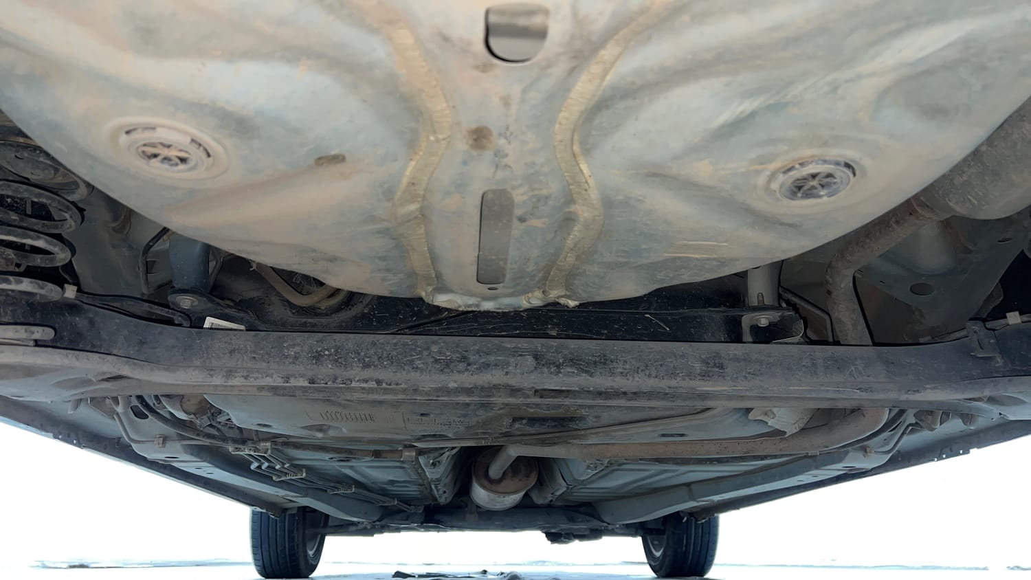 Used 2021 Maruti Suzuki Baleno Zeta Petrol Manual extra REAR UNDERBODY VIEW (TAKEN FROM REAR)