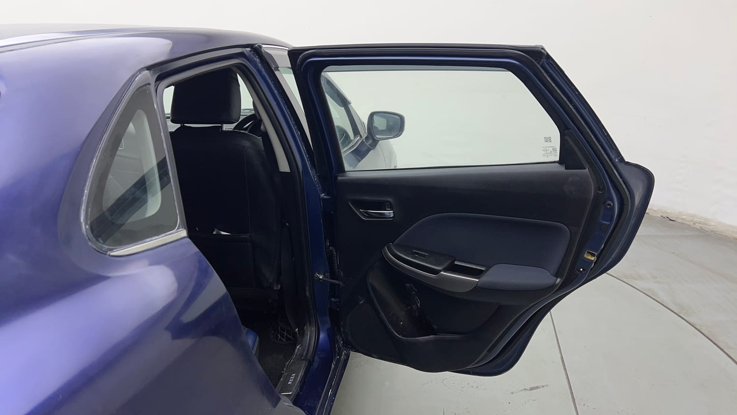 Used 2021 Maruti Suzuki Baleno Zeta Petrol Manual interior RIGHT REAR DOOR OPEN VIEW