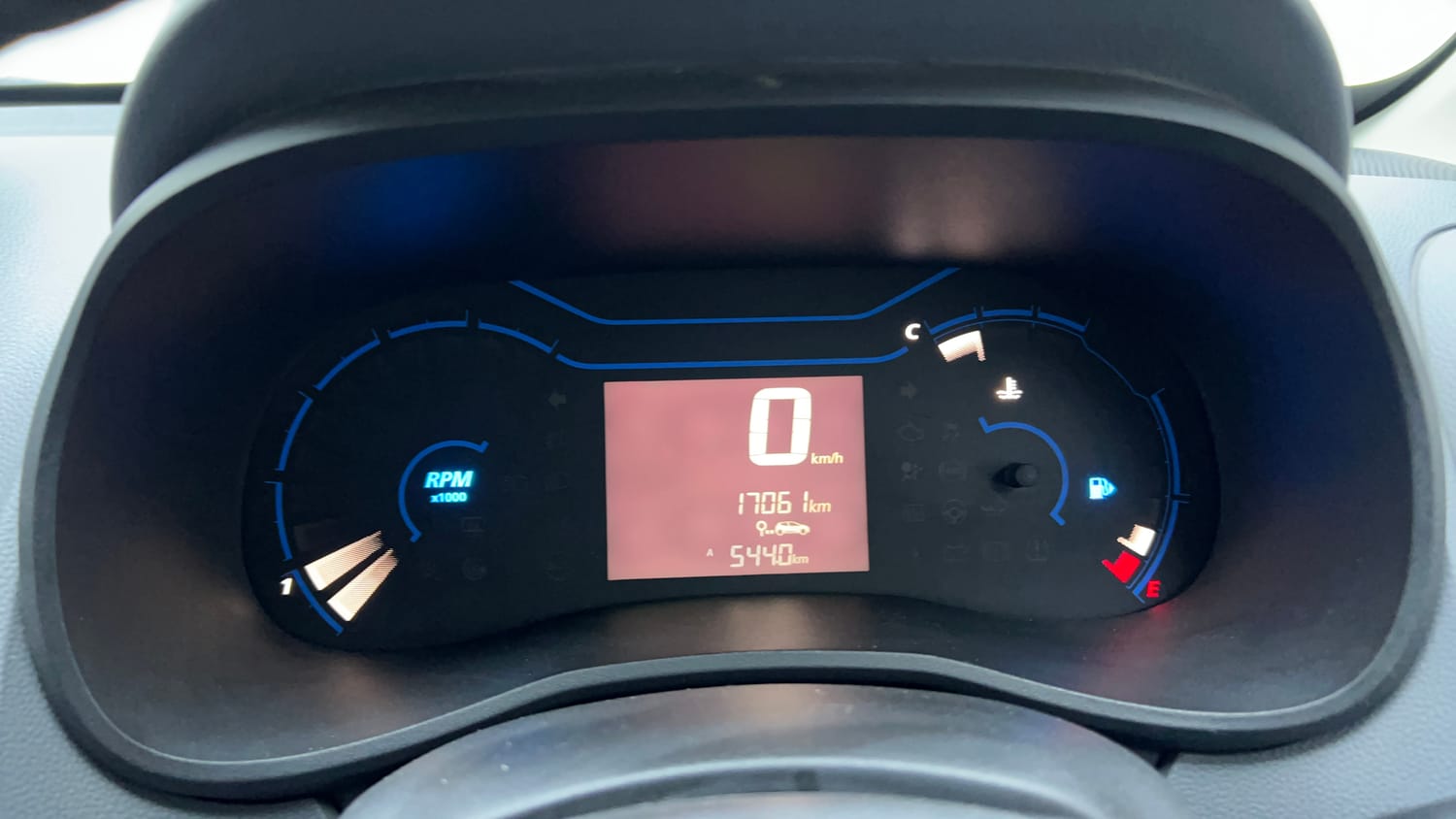 Used 2020 Renault Kwid RXT Petrol Manual interior CLUSTERMETER VIEW